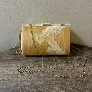 Gold Versatile Crossbody/Shoulderbag/Clutch Purse
